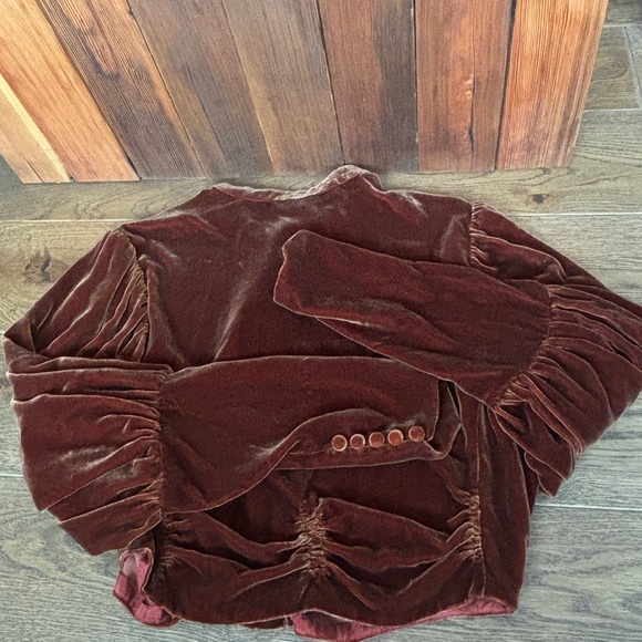 Velvet Button-Up romantic, Victorian, goth cropped cardigan Medium - Picture 10 of 12